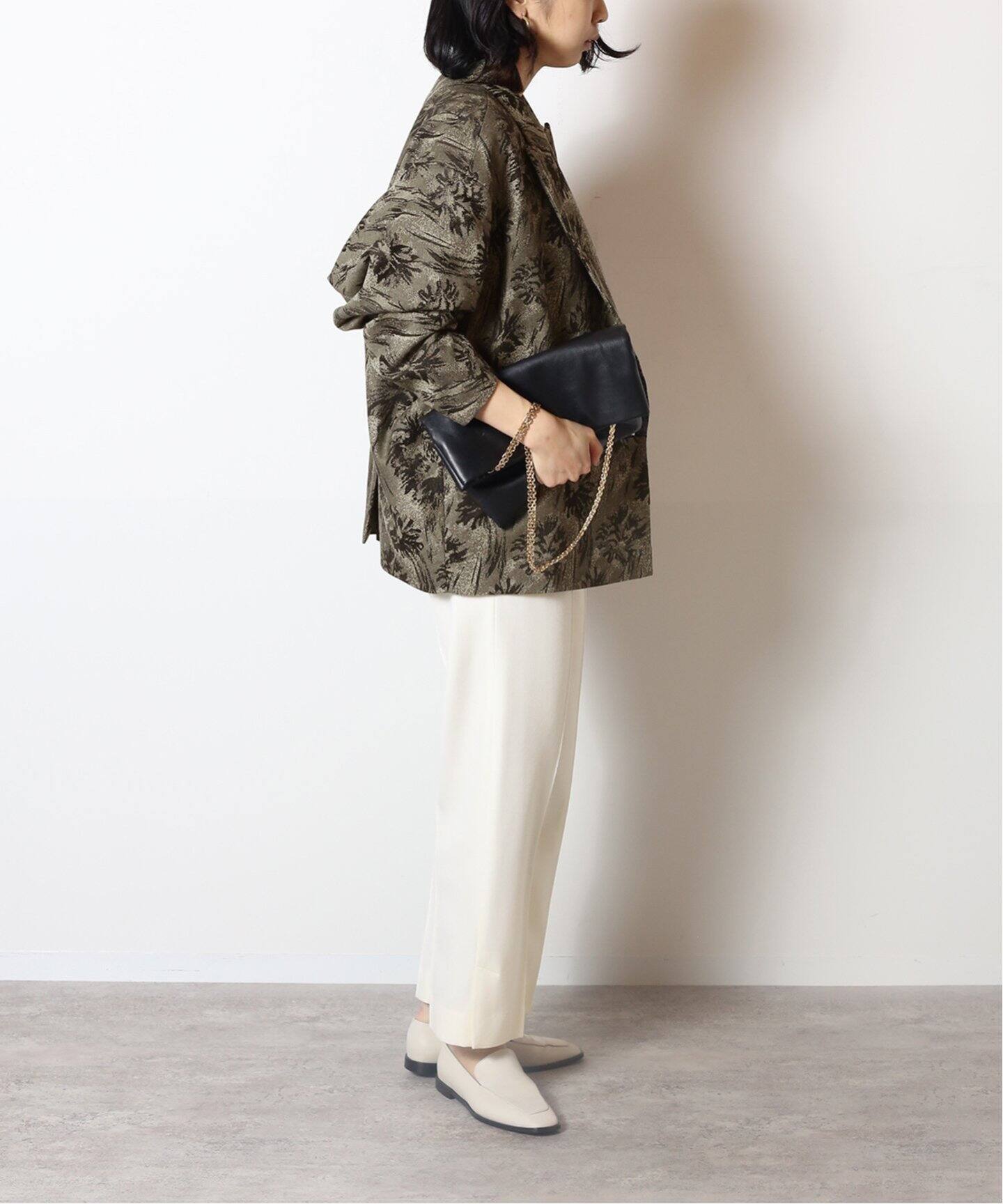 MIOSMOKEY/ミオズモーキー】ジャガードオーバーサイズジャケット  