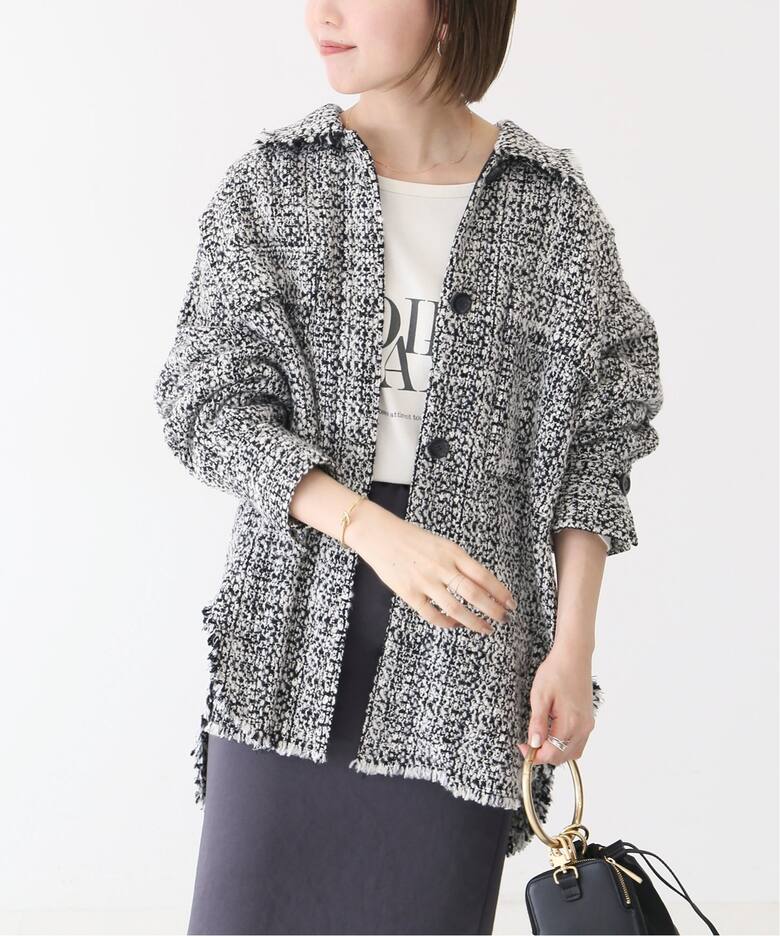 ロービングウールツイードブルゾン◇（その他ブルゾン／アウター  