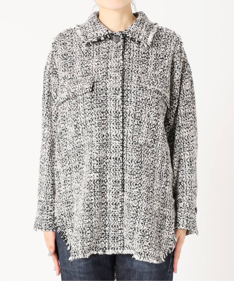 ロービングウールツイードブルゾン◇（その他ブルゾン／アウター  