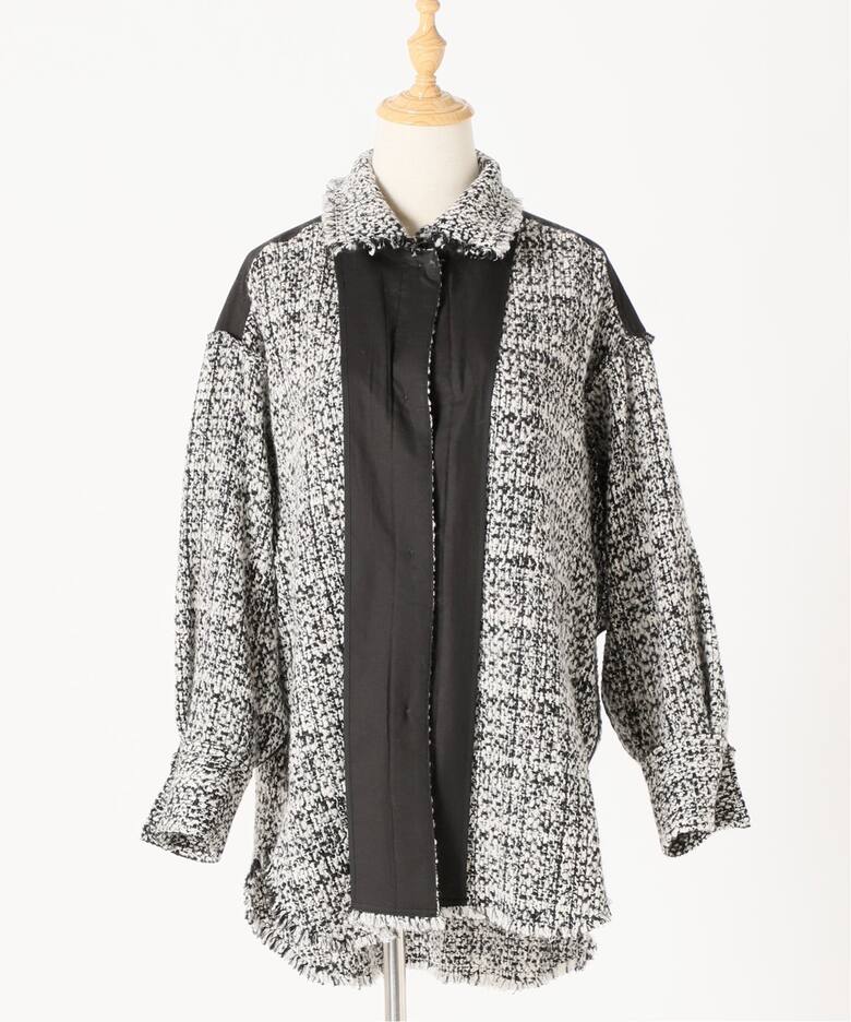 ロービングウールツイードブルゾン◇（その他ブルゾン／アウター  