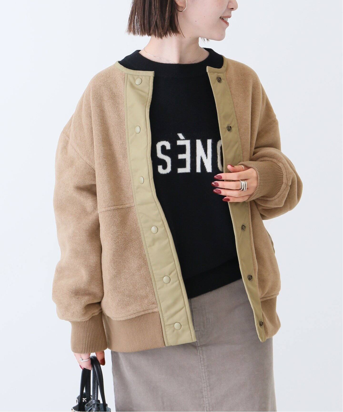 フリース*MA-1リバーシブルブルゾン◇（その他ブルゾン／アウター  