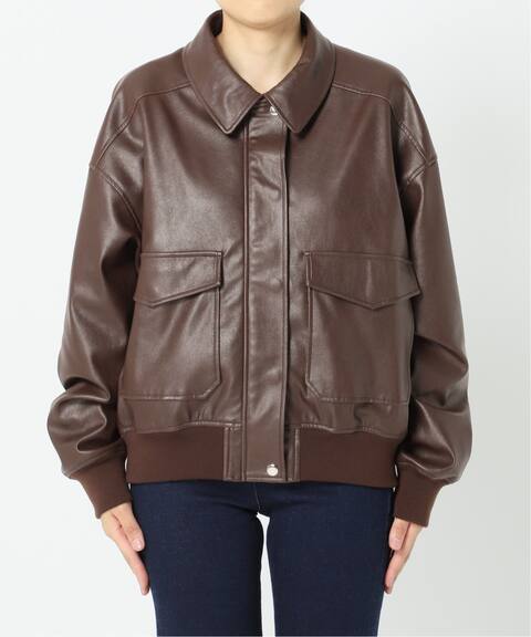 フェイクレザーブルゾン U By Spick Span ユーバイスピックアンドスパン 公式のファッション通販 Baycrew S Store