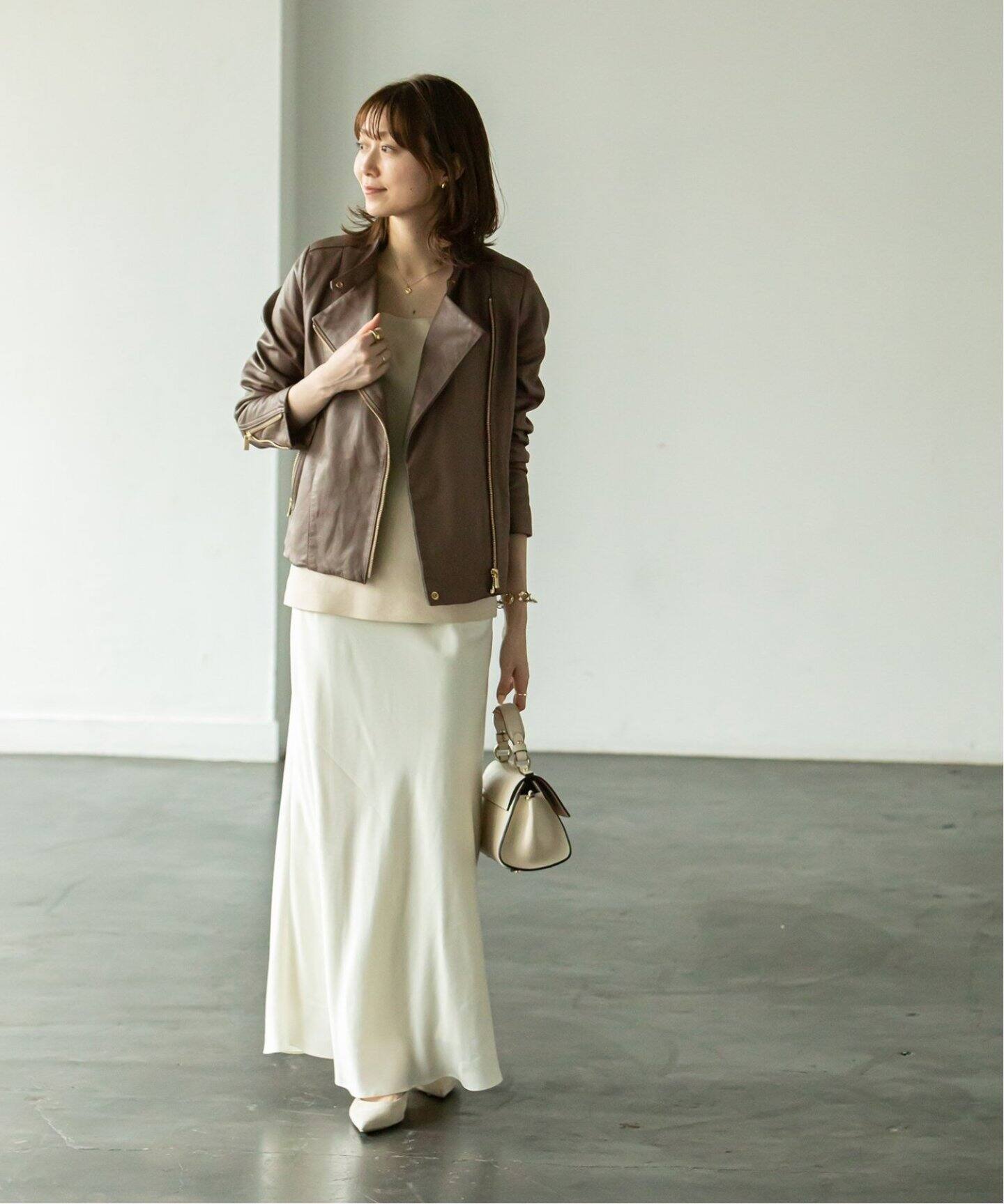 追加2》ソフトラムレザーライダースブルゾン◇（レザージャケット  