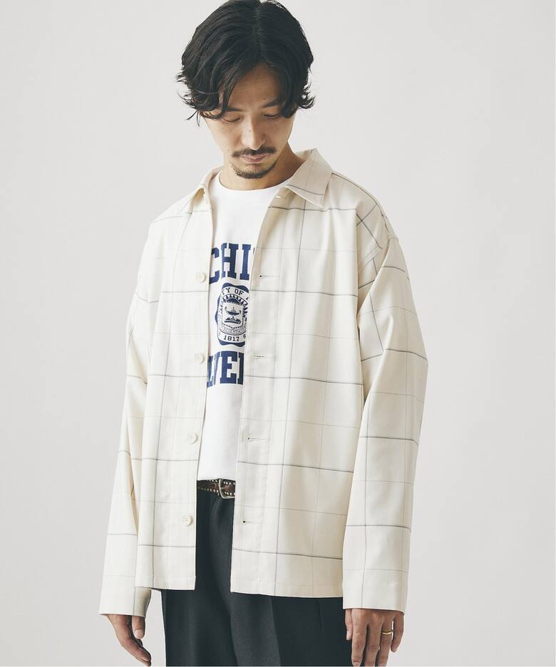 ウォッシャブル T/R チェック シャツジャケット|JOURNAL STANDARD