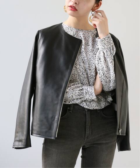 ラムレザー クルーネックジャケット B C Stock ベーセーストック 公式のファッション通販 Baycrew S Store