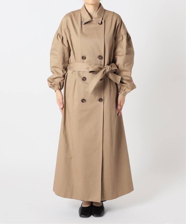 ギャザースリーブトレンチコート◇（トレンチコート）｜U by  