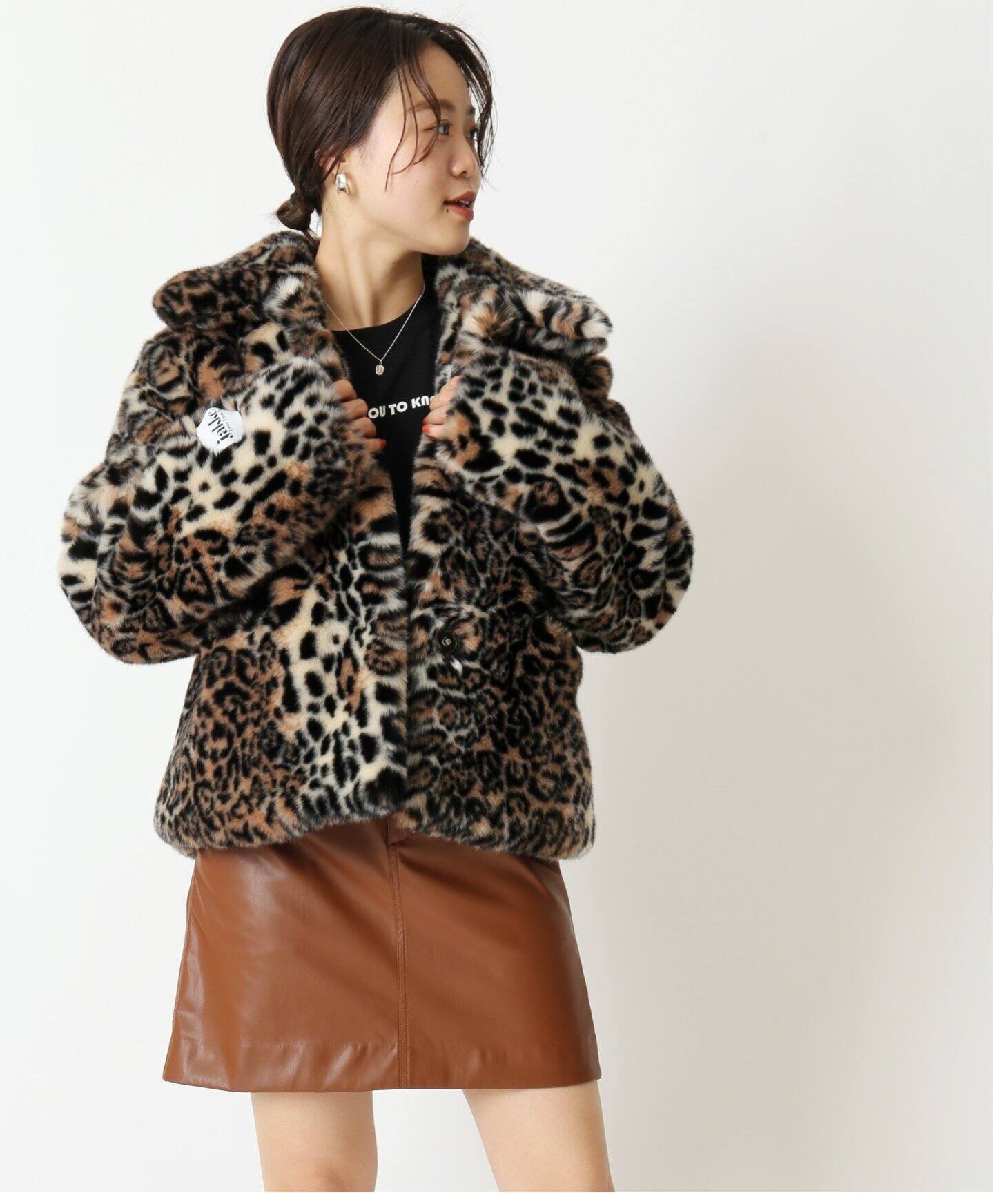 Jakke ジャッキー レオパードフェイクファーショートコート U By Spick Span ユーバイスピックアンドスパン 公式のファッション通販 Baycrew S Store