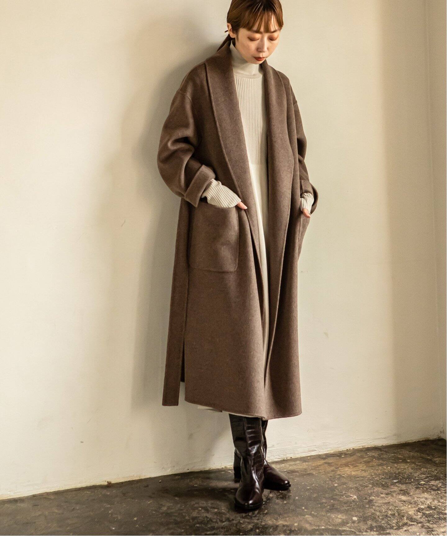 追加》super160ショールカラーリバーコート◇（その他ブルゾン  