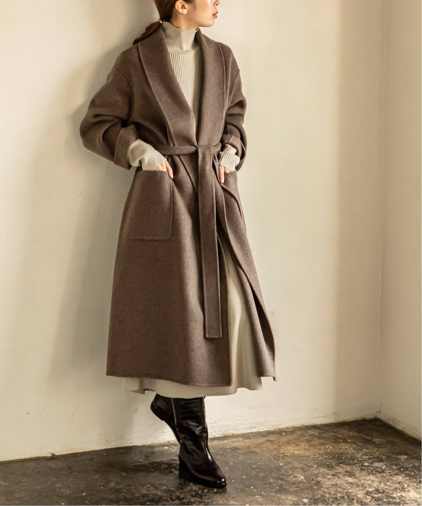 追加》super160ショールカラーリバーコート◇（その他ブルゾン  