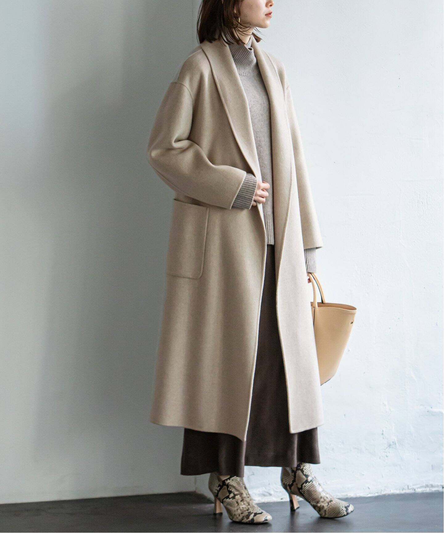 追加》super160ショールカラーリバーコート◇（その他ブルゾン  