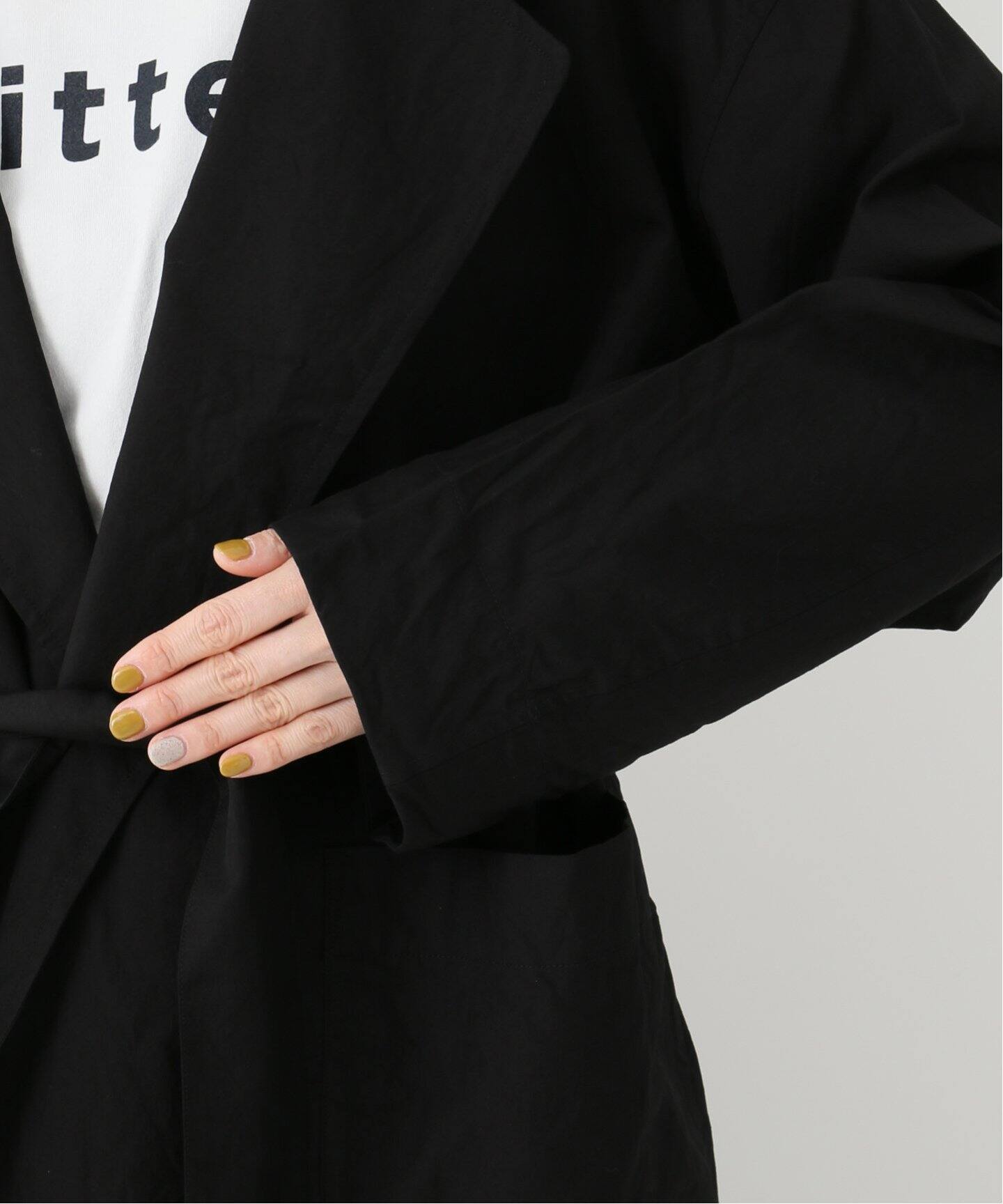 TOUJOURS / トゥジュー】 COTTON SILK GABA TRENCH ROBE|journal
