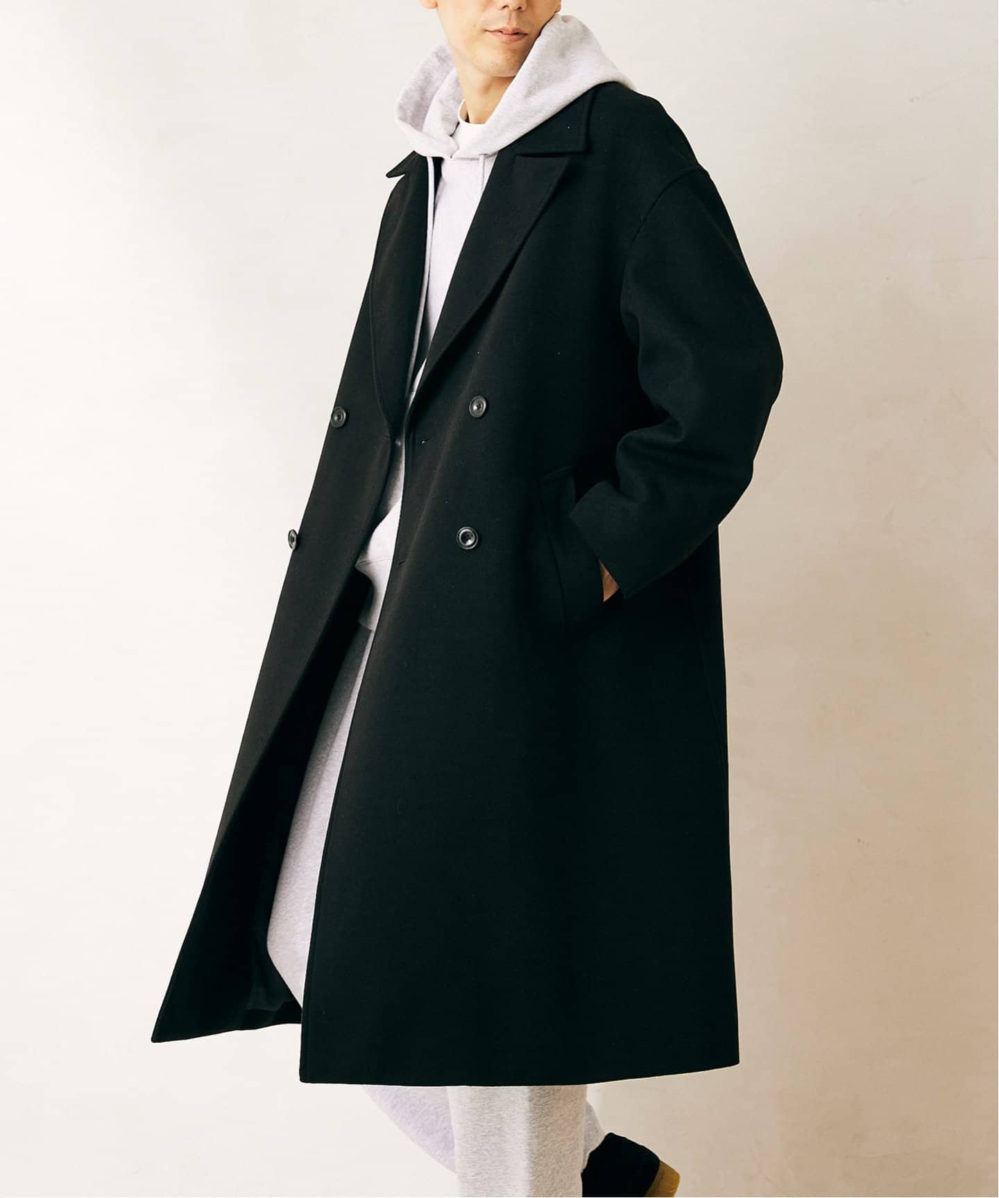 atlast&co. ダブル仕様コート 40サイズ 美品