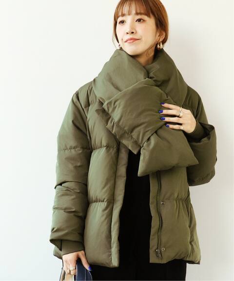 マフラー付きショートダウン B C Stock ベーセーストック 公式のファッション通販 Baycrew S Store