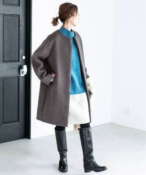 ラムウールノーカラーコート Iena イエナ 公式のファッション通販 21020900542030 Baycrew S Store