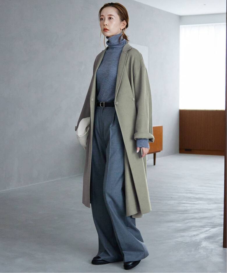 HAMILTONダブルフェイスウールチェスターコート（チェスターコート 