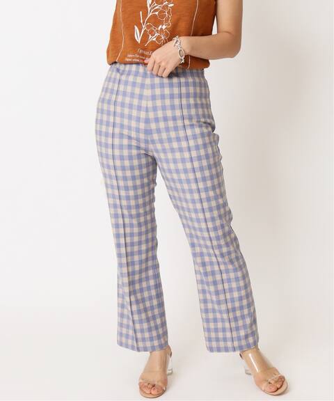 ハイウエストギンガムチェックパンツ U By Spick Span ユーバイスピックアンドスパン 公式のファッション通販 Baycrew S Store