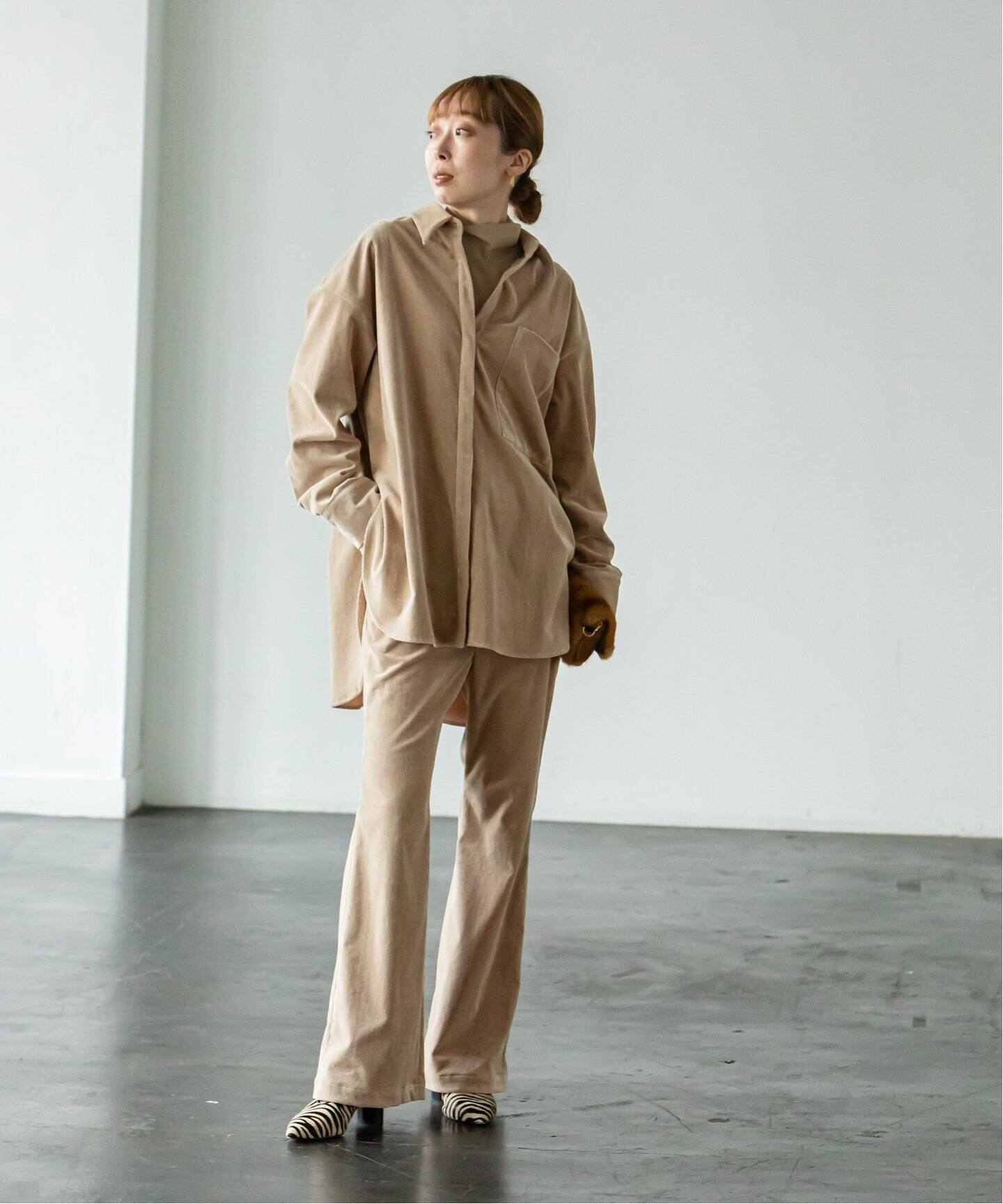 ソフトコーデュロイワイドパンツ◇（デニムパンツ・ジーンズ）｜NOBLE  