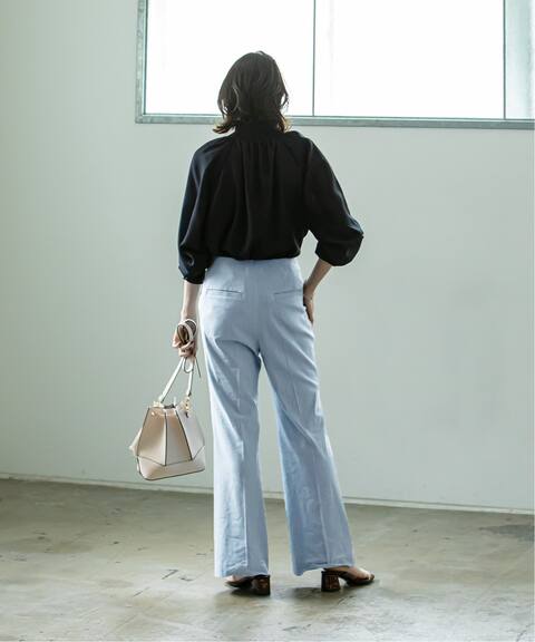 リネンストレッチブーツカットパンツ Noble ノーブル 公式のファッション通販 Baycrew S Store