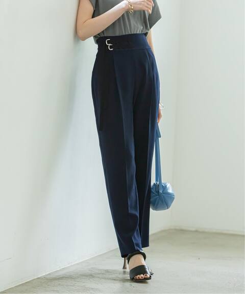 Wベルトハイウエストテーパードパンツ Noble ノーブル 公式のファッション通販 Baycrew S Store