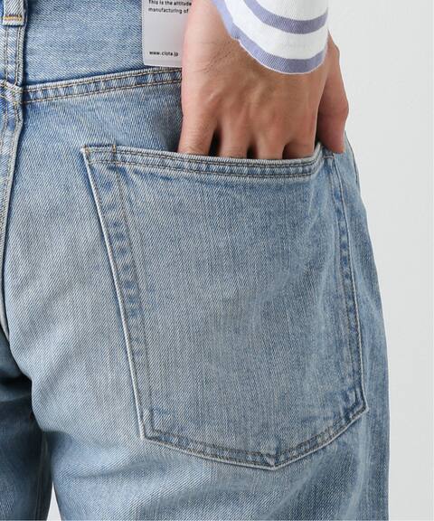 Ciota シオタ スビンコットンテーパードデニム ライトブルーダメージ Edifice エディフィス 公式のファッション通販 Baycrew S Store Ciota シオタ スビンコットンテーパードデニム ライトブルーダメージ Edifice エディフィス 公式のファッション通販 Baycrew S Store