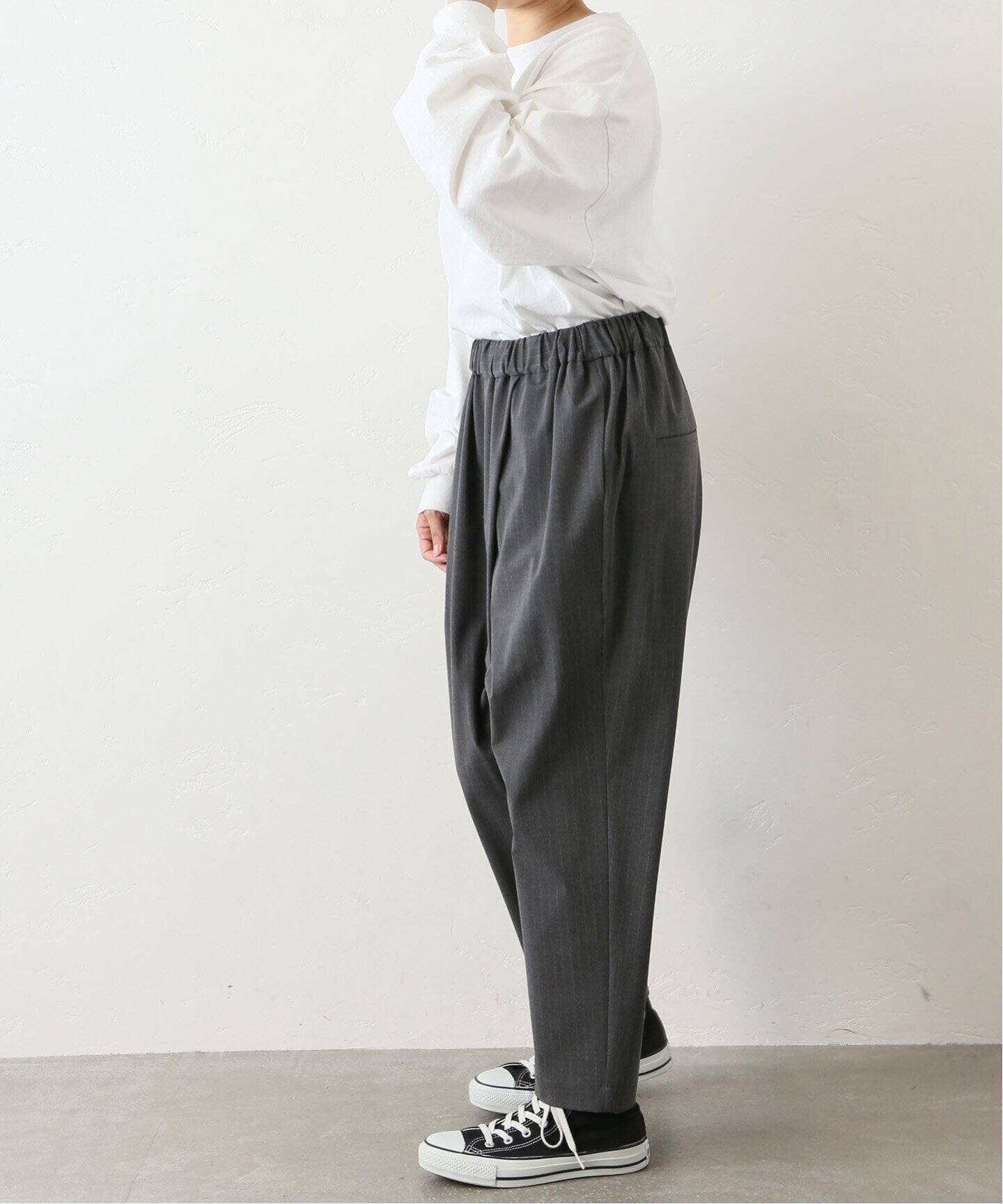 ピンストクロスオーバーイージーパンツ◇|journal standard luxe