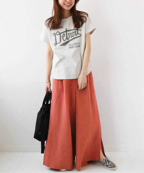 リネンレーヨンハイウエストスリットガウチョパンツ Journal Standard Relume ジャーナルスタンダード レリューム 公式のファッション通販 Baycrew S Store