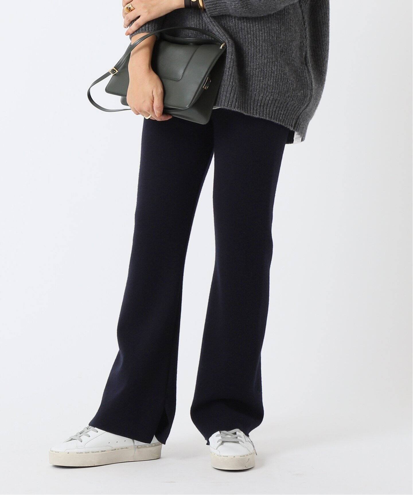 中古】パン pan ドゥーズィエムクラス取扱LEG WEAR タイトニットパンツ  