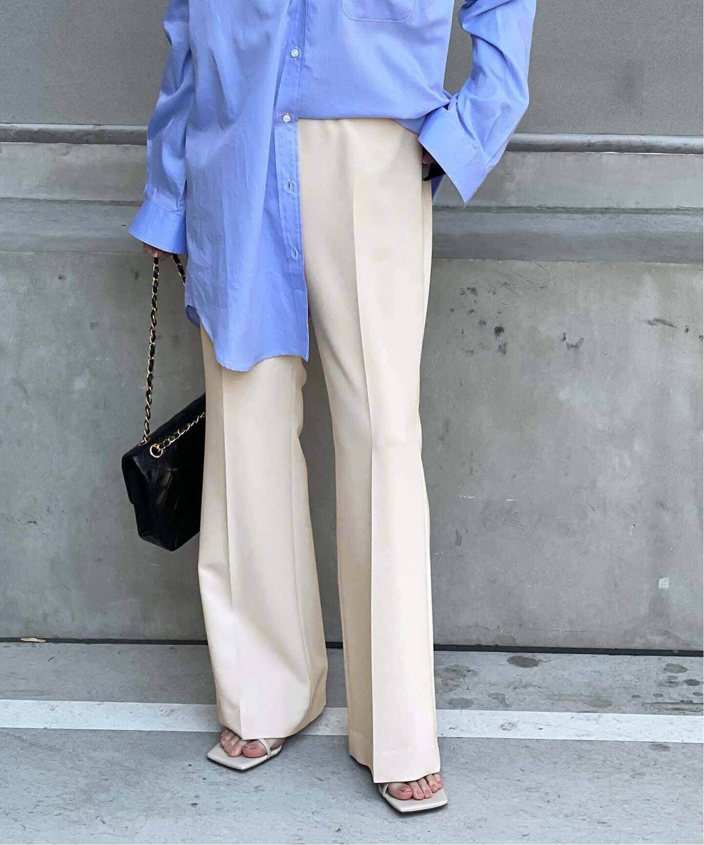 追加イージーフレアパンツ(2wayカルゼ)（その他パンツ）｜Deuxieme  