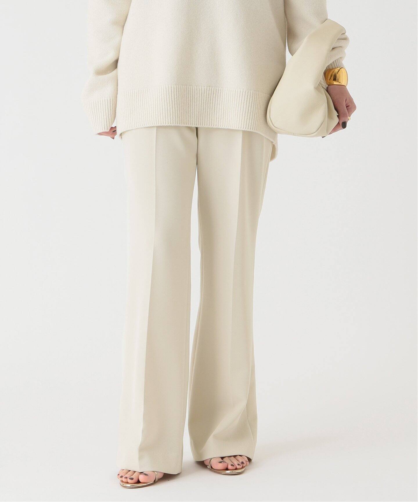 追加イージーフレアパンツ(2wayカルゼ)（その他パンツ）｜Deuxieme  