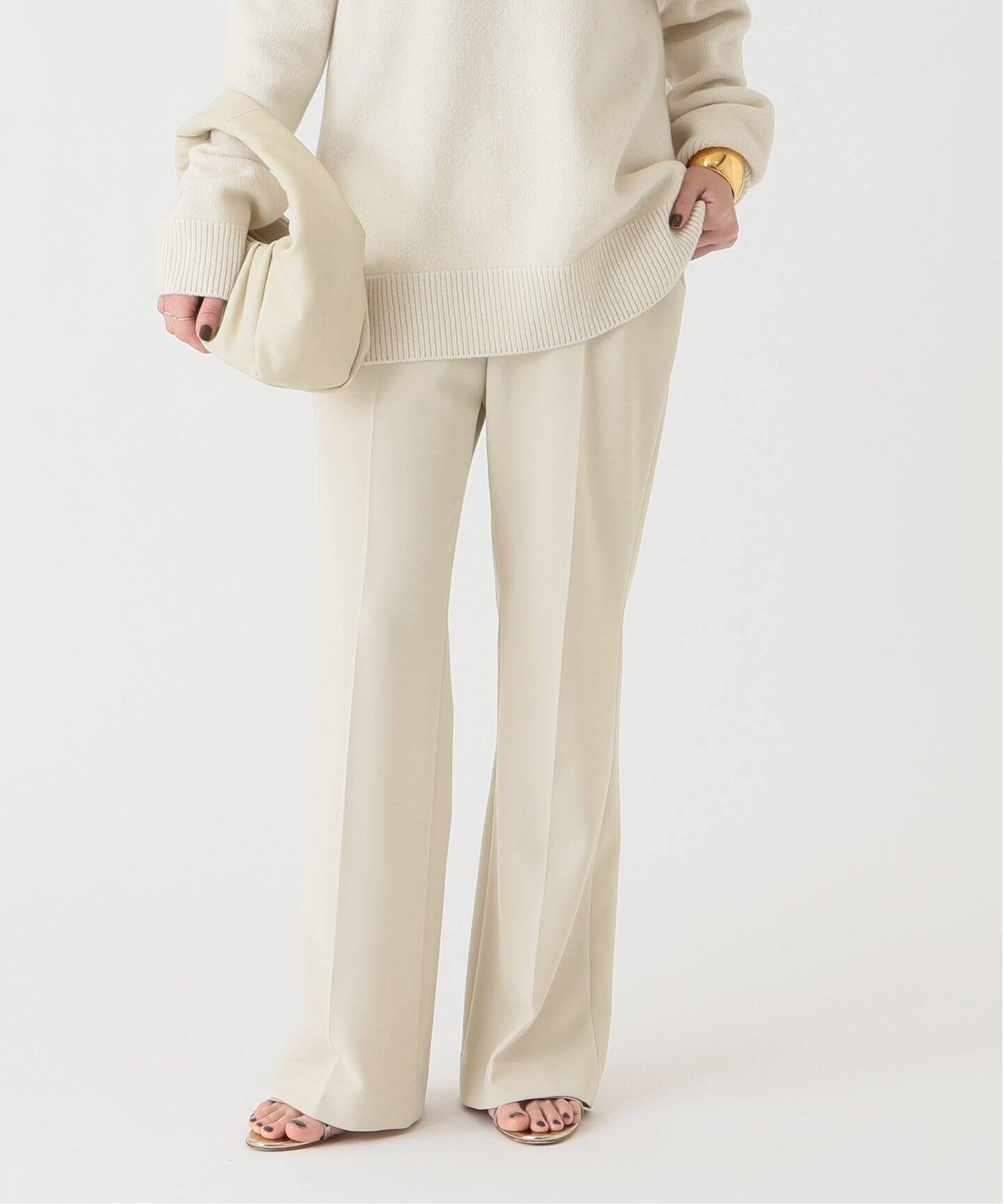 追加イージーフレアパンツ(2wayカルゼ)（その他パンツ）｜Deuxieme  