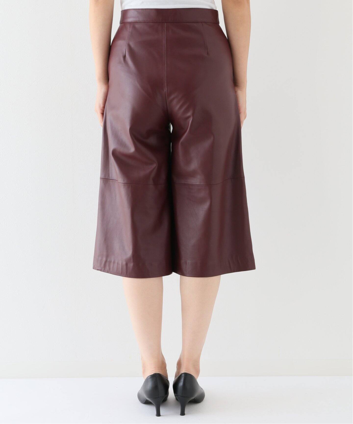 RAWTUS/ロゥタス】Lamb Leather Culottes Pants（デニムパンツ 