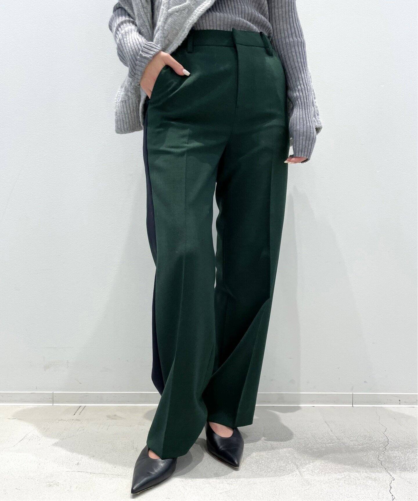 Side Line Pants(GREEN)（デニムパンツ・ジーンズ）｜L 