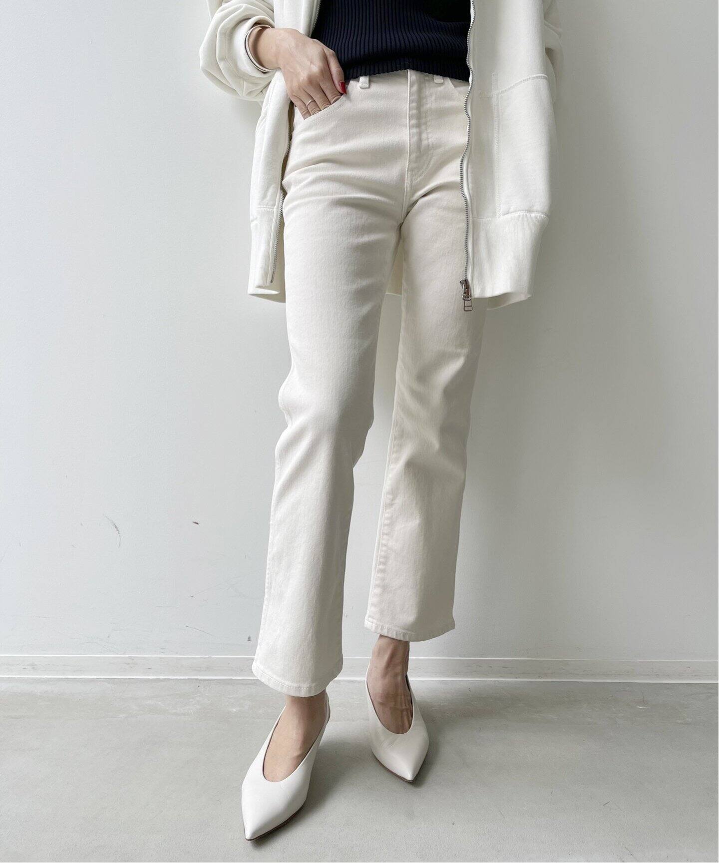 Cropped Denim（デニムパンツ・ジーンズ）｜L 