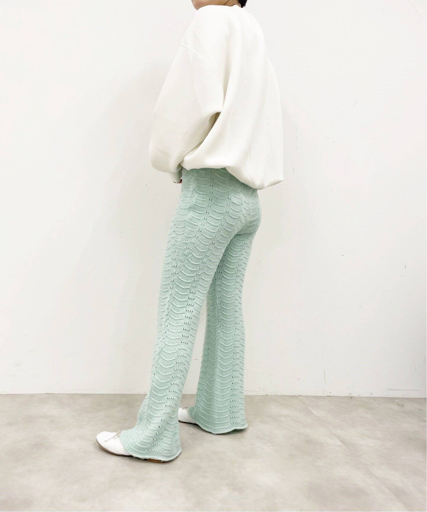 ウールクロシェフレアパンツ（その他パンツ）｜EDIT.FOR LULU  