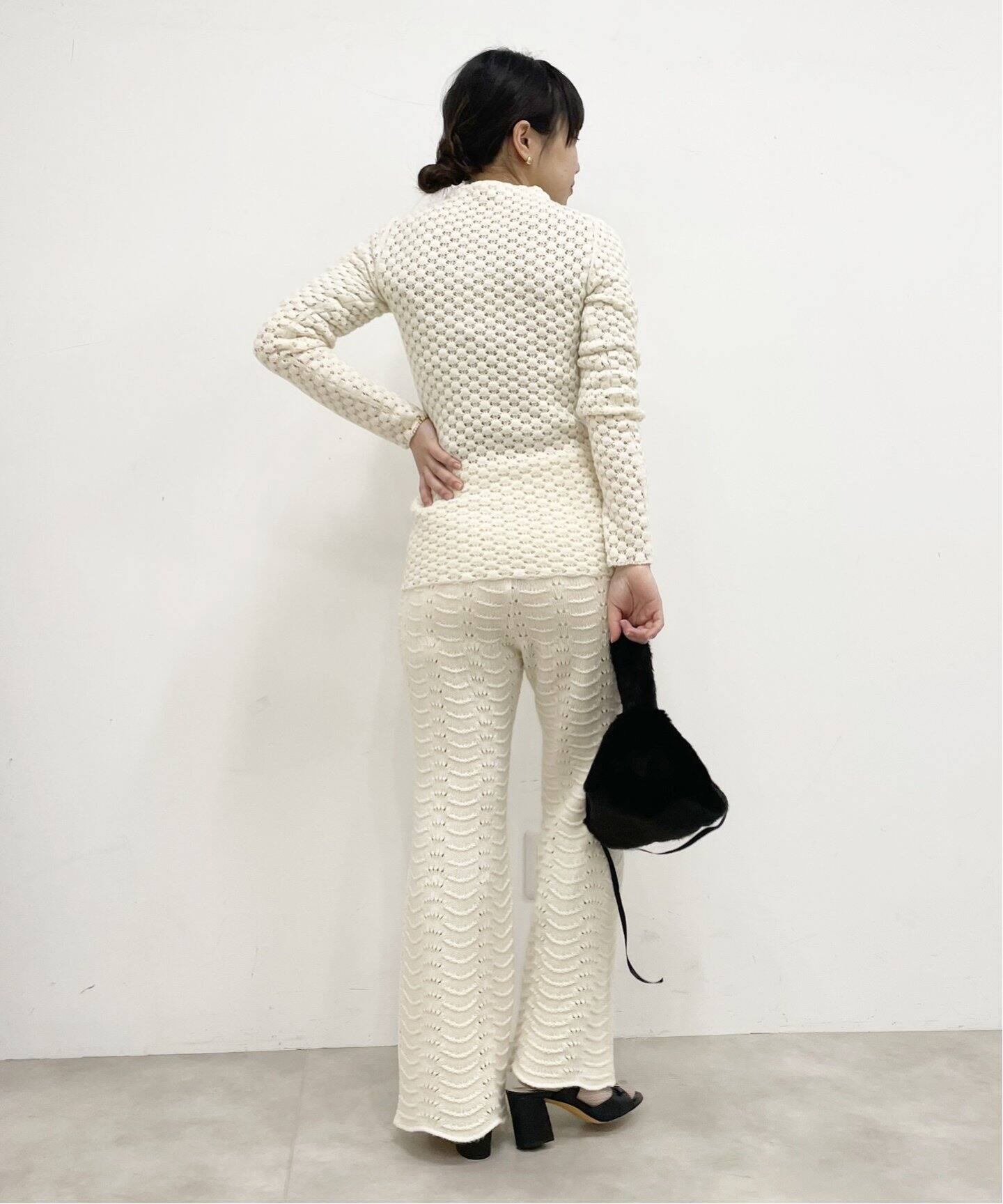 ウールクロシェフレアパンツ（その他パンツ）｜EDIT.FOR LULU  