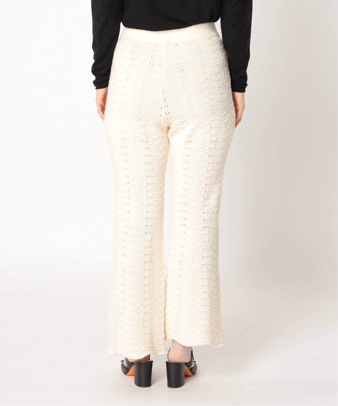 ウールクロシェフレアパンツ（その他パンツ）｜EDIT.FOR LULU  