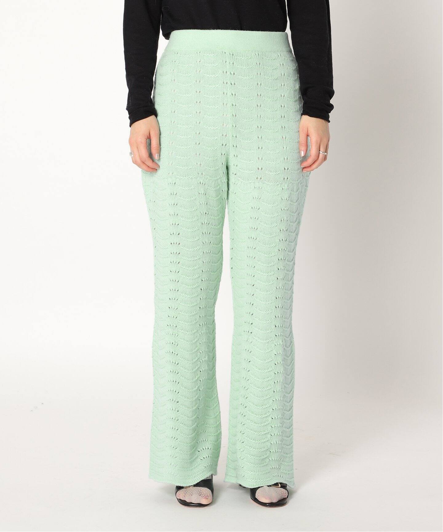 ウールクロシェフレアパンツ（その他パンツ）｜EDIT.FOR LULU  