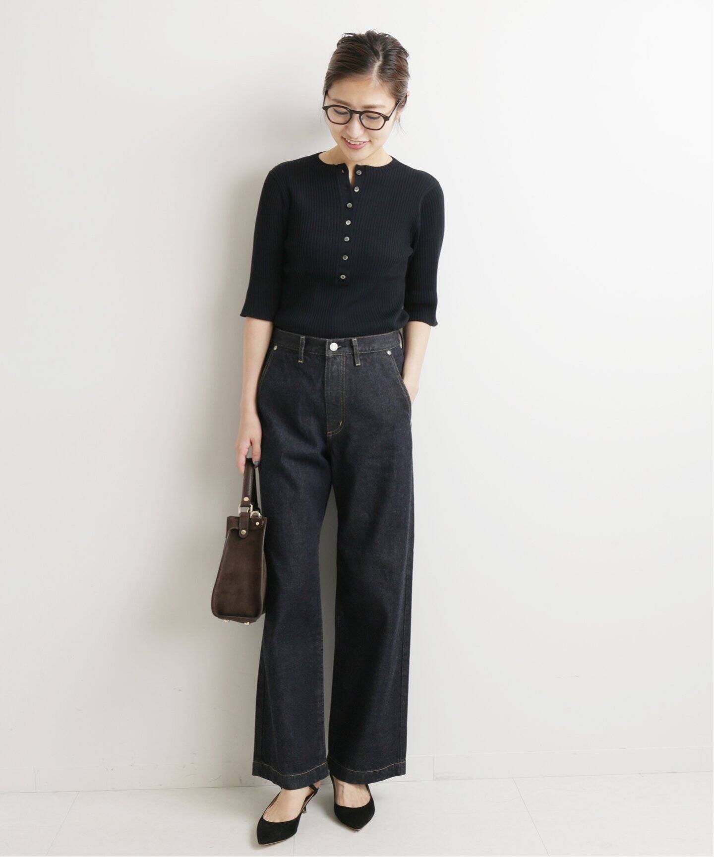 追加2》エコデニムソフトバギーパンツ◇（デニムパンツ・ジーンズ  