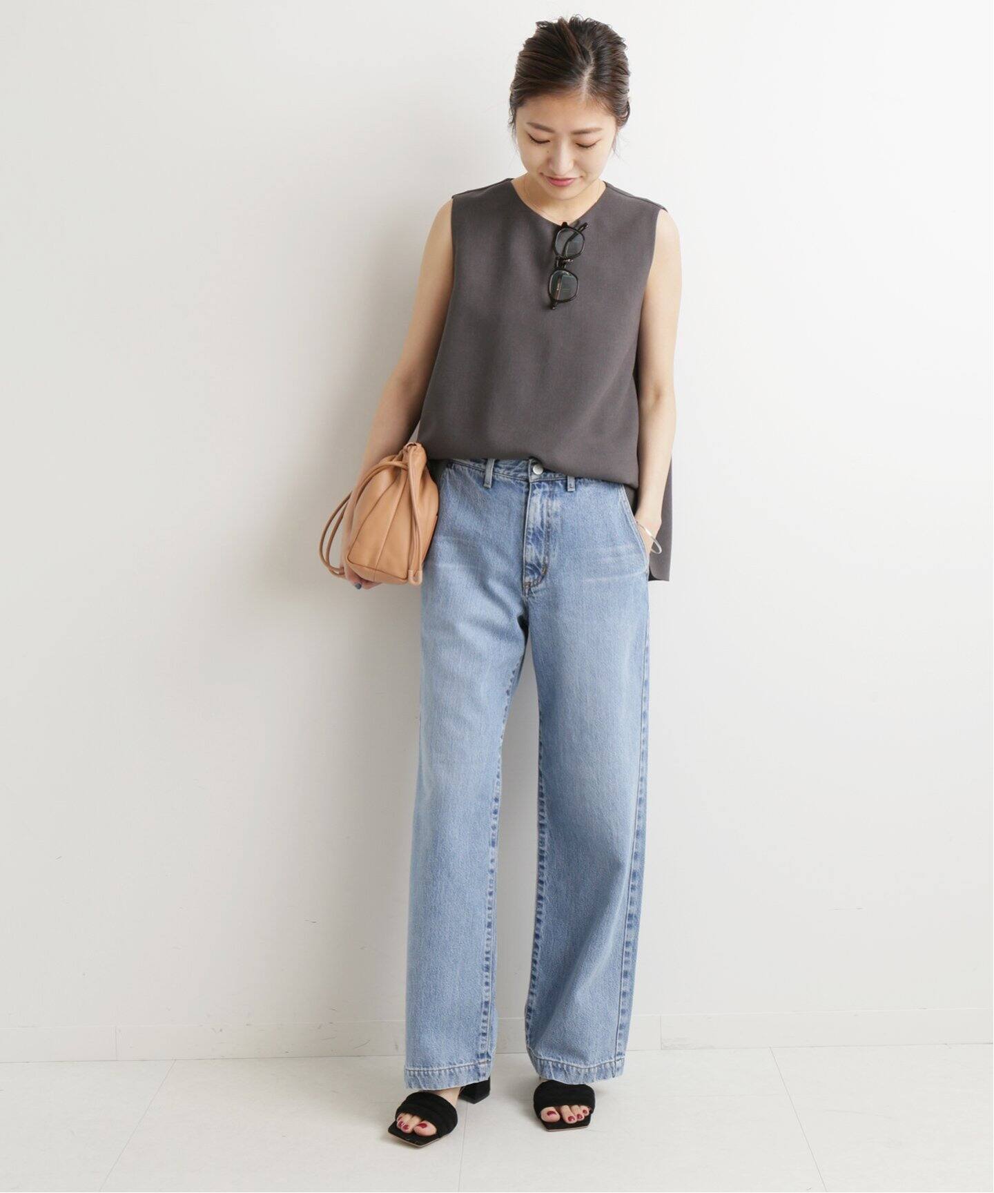 追加2》エコデニムソフトバギーパンツ◇（デニムパンツ・ジーンズ  