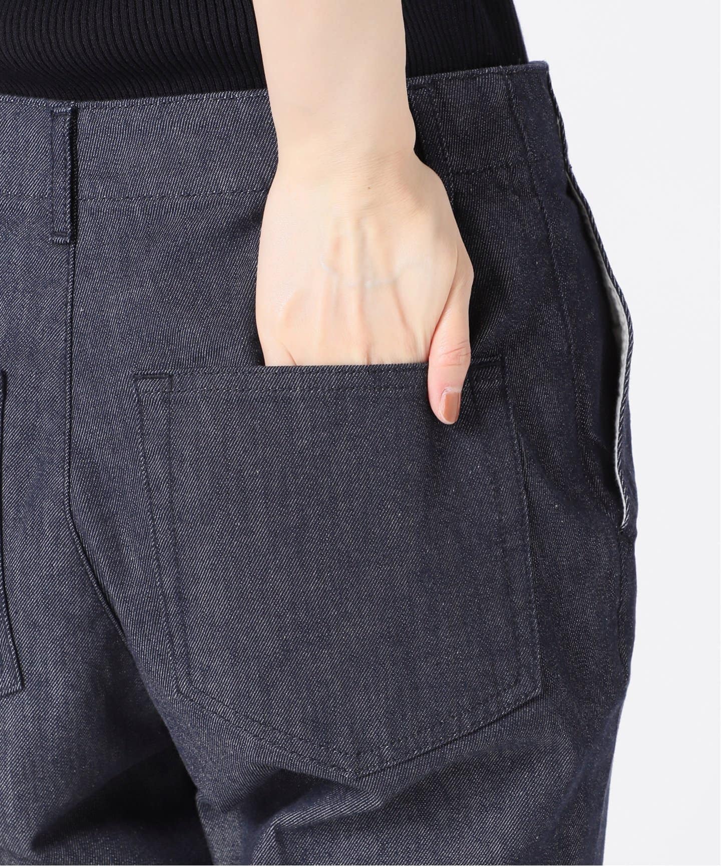 IENA【新品】ReactiveDyeデニムセミフレアパンツ◇
