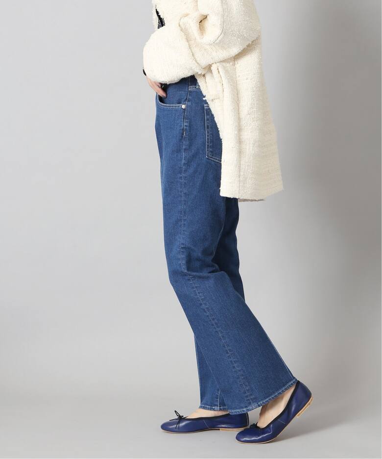 エコデニムストレッチセミフレアパンツ◇（デニムパンツ・ジーンズ  