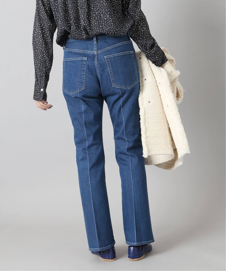 エコデニムストレッチセミフレアパンツ◇（デニムパンツ・ジーンズ  