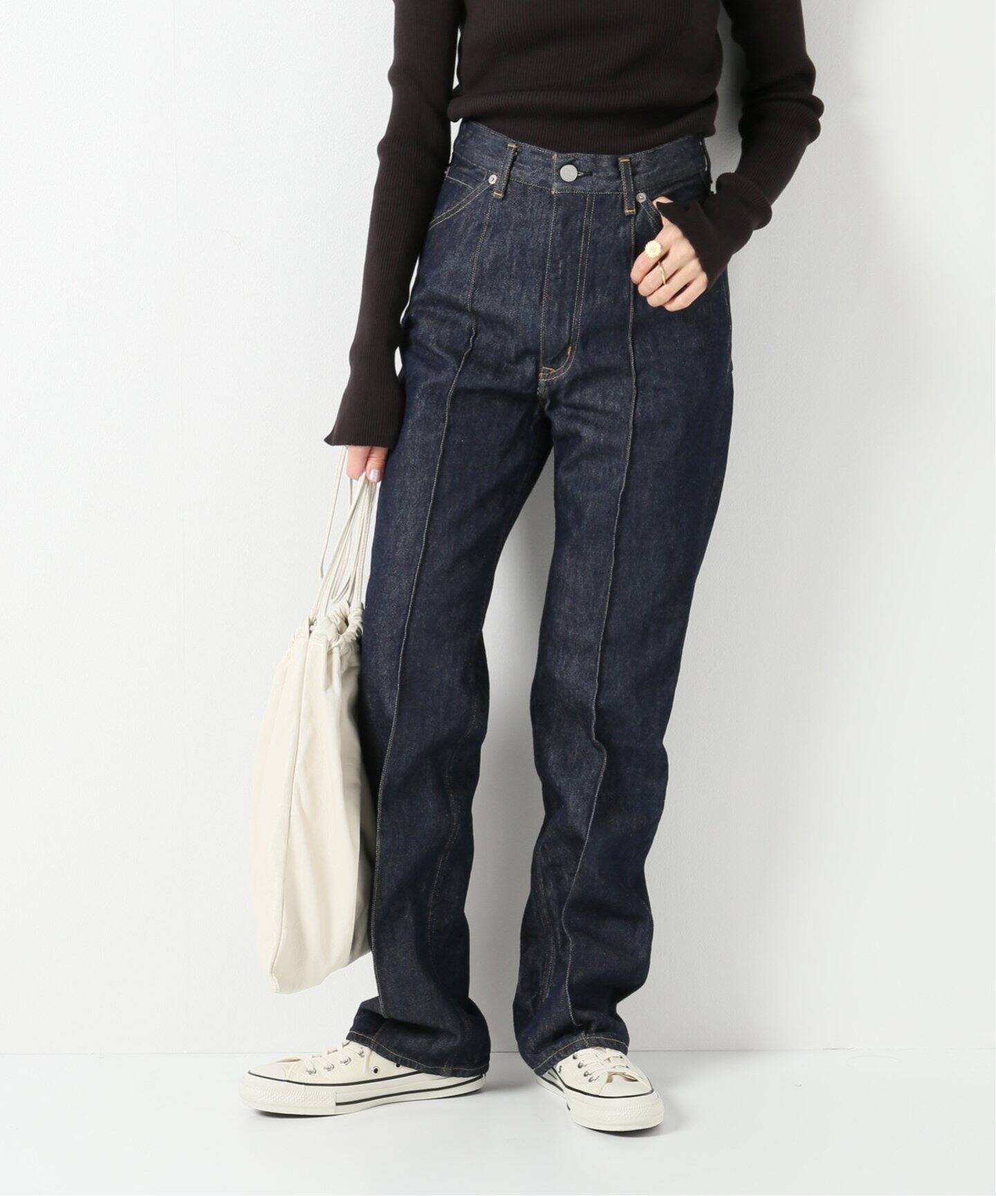 AURALEE/オーラリー】 HARD TWIST DENIM ピンタックパンツ（デニム  