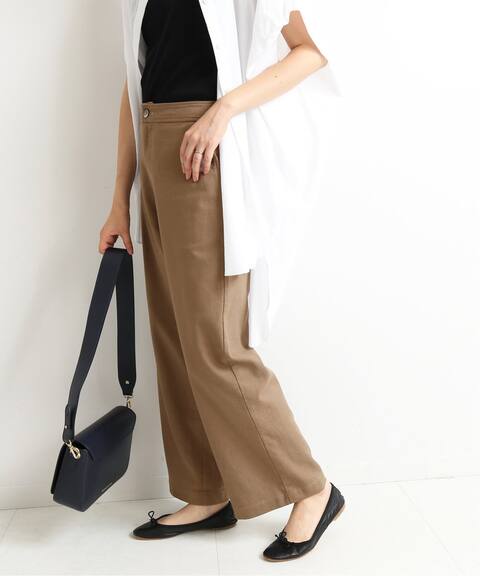 リネン混リラックスワイドパンツ Slobe Iena スローブ イエナ 公式のファッション通販 Baycrew S Store