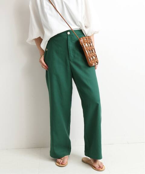 リネン混リラックスワイドパンツ Slobe Iena スローブ イエナ 公式のファッション通販 Baycrew S Store
