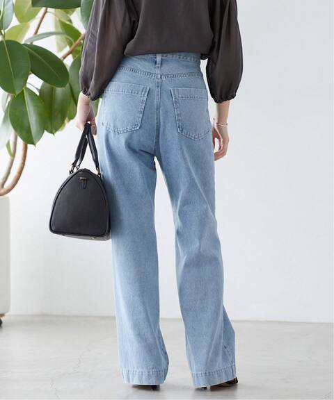 予約 Le Denim ハイウエストバギーパンツ Slobe Iena スローブ イエナ 公式のファッション通販 Baycrew S Store