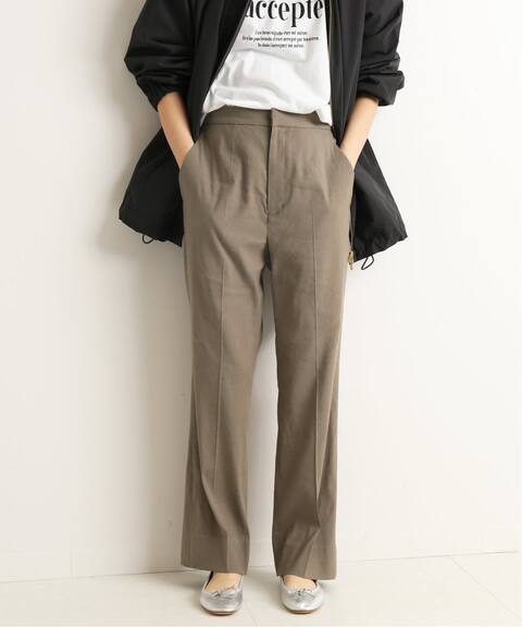 麻ストレッチ ストレートパンツ Slobe Iena スローブ イエナ 公式のファッション通販 Baycrew S Store