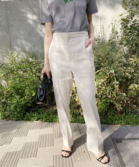 麻ストレッチ ストレートパンツ Slobe Iena スローブ イエナ 公式のファッション通販 21030912909010 Baycrew S Store