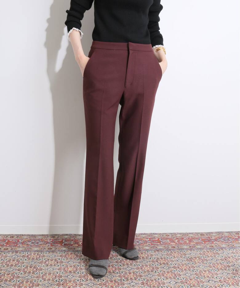 IENA LA BOUCLE PE/V/Wストレッチ スラックス◇（デニムパンツ  