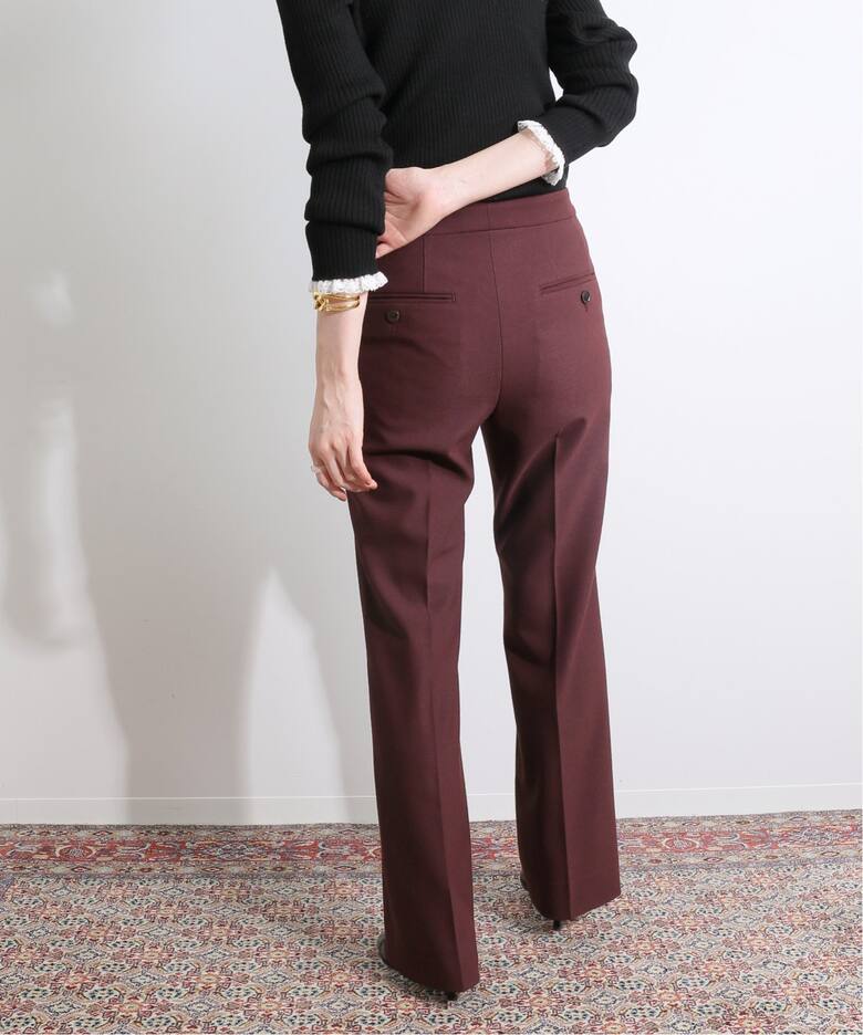 IENA LA BOUCLE PE/V/Wストレッチ スラックス◇（デニムパンツ 